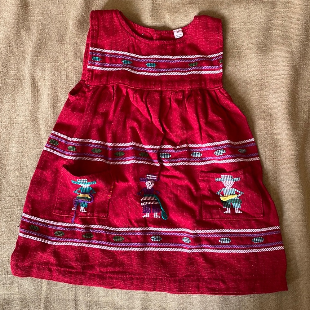 Handmade Guatemalan toddler dress